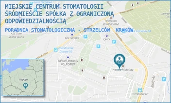 PORADNIA STOMATOLOGICZNA - STRZELCÓW - MIEJSKIE CENTRUM STOMATOLOGII ŚRÓDMIEŚCIE SPÓŁKA Z OGRANICZONĄ ODPOWIEDZIALNOŚCIĄ - UL. UL. STRZELCÓW 15,  KRAKÓW