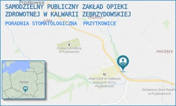 PORADNIA STOMATOLOGICZNA - SAMODZIELNY PUBLICZNY ZAKŁAD OPIEKI ZDROWOTNEJ W KALWARII ZEBRZYDOWSKIEJ - UL. PRZYTKOWICE 416,  PRZYTKOWICE