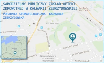 PORADNIA STOMATOLOGICZNA - SAMODZIELNY PUBLICZNY ZAKŁAD OPIEKI ZDROWOTNEJ W KALWARII ZEBRZYDOWSKIEJ - AL. JANA PAWŁA II 7,  KALWARIA ZEBRZYDOWSKA