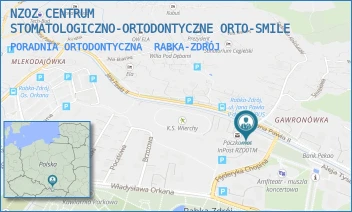 PORADNIA ORTODONTYCZNA - NZOZ CENTRUM STOMATOLOGICZNO-ORTODONTYCZNE ORTO-SMILE - UL. SZOPENA 16,  RABKA-ZDRÓJ
