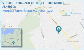 PORADNIA STOMATOLOGICZNA - NIEPUBLICZNY ZAKŁAD OPIEKI ZDROWOTNEJ ALMEDICA - UL. NAWOJOWSKA 292,  NOWY SĄCZ