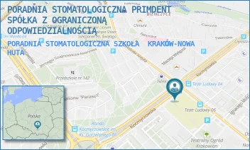 PORADNIA STOMATOLOGICZNA SZKOŁA - PORADNIA STOMATOLOGICZNA PRIMDENT SPÓŁKA Z OGRANICZONĄ ODPOWIEDZIALNOŚCIĄ - UL. OS. TEATRALNE 33,  KRAKÓW-NOWA HUTA