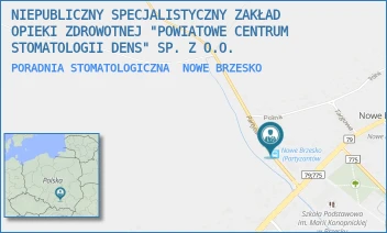 PORADNIA STOMATOLOGICZNA - NIEPUBLICZNY SPECJALISTYCZNY ZAKŁAD OPIEKI ZDROWOTNEJ "POWIATOWE CENTRUM STOMATOLOGII DENS" SP. Z O.O. - UL. PARTYZANTÓW 4,  NOWE BRZESKO