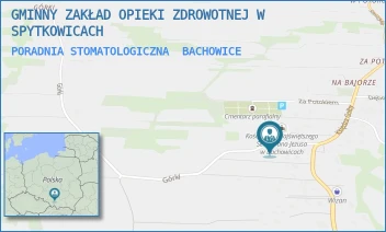 PORADNIA STOMATOLOGICZNA - GMINNY ZAKŁAD OPIEKI ZDROWOTNEJ W SPYTKOWICACH - UL. GÓRKI 5,  BACHOWICE