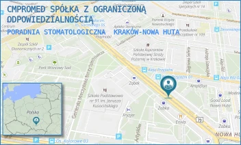 PORADNIA STOMATOLOGICZNA - CMPROMED SPÓŁKA Z OGRANICZONĄ ODPOWIEDZIALNOŚCIĄ - UL. OS. CENTRUM C 8,  KRAKÓW-NOWA HUTA
