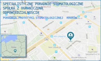 PORADNIA PROTETYKI STOMATOLOGICZNEJ - SPECJALISTYCZNE PORADNIE STOMATOLOGICZNE SPÓŁKA Z OGRANICZONĄ ODPOWIEDZIALNOŚCIĄ - UL. OS.KRAKOWIAKÓW 43,  KRAKÓW