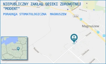 PORADNIA STOMATOLOGICZNA - NIEPUBLICZNY ZAKŁAD OPIEKI ZDROWOTNEJ "MODENT" - IV KORPUSU GWARDII 16/2,  MAGNUSZEW