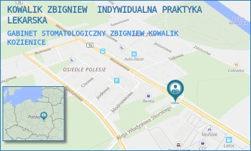 GABINET STOMATOLOGICZNY ZBIGNIEW KOWALIK - KOWALIK ZBIGNIEW  INDYWIDUALNA PRAKTYKA LEKARSKA - WARSZAWSKA 72,  KOZIENICE