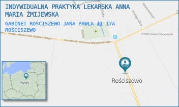 GABINET ROŚCISZEWO JANA PAWŁA II 17A - INDYWIDUALNA PRAKTYKA LEKARSKA ANNA MARIA ŻMIJEWSKA - JANA PAWŁA II 17A/-,  ROŚCISZEWO