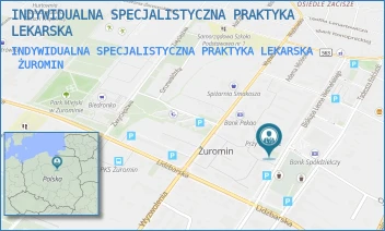 INDYWIDUALNA SPECJALISTYCZNA PRAKTYKA LEKARSKA - INDYWIDUALNA SPECJALISTYCZNA PRAKTYKA LEKARSKA - PIŁSUDSKIEGO 6C/5,  ŻUROMIN