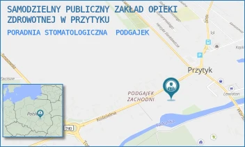 PORADNIA STOMATOLOGICZNA - SAMODZIELNY PUBLICZNY ZAKŁAD OPIEKI ZDROWOTNEJ W PRZYTYKU - KOŚCIELNA 15,  PODGAJEK
