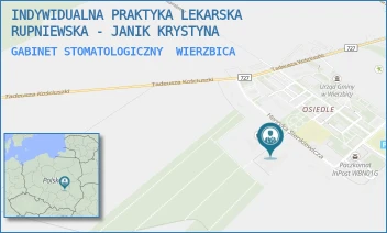 GABINET STOMATOLOGICZNY - INDYWIDUALNA PRAKTYKA LEKARSKA RUPNIEWSKA - JANIK KRYSTYNA - SIENKIEWICZA 37 - OŚRODEK/ZDROWIA,  WIERZBICA