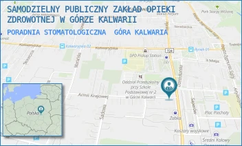 PORADNIA STOMATOLOGICZNA - SAMODZIELNY PUBLICZNY ZAKŁAD OPIEKI ZDROWOTNEJ W GÓRZE KALWARII - DOMINIKAŃSKA 14/18,  GÓRA KALWARIA
