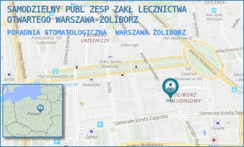 PORADNIA STOMATOLOGICZNA - SAMODZIELNY PUBL ZESP ZAKŁ LECZNICTWA OTWARTEGO WARSZAWA-ŻOLIBORZ - FELIŃSKIEGO 8,  WARSZAWA ŻOLIBORZ