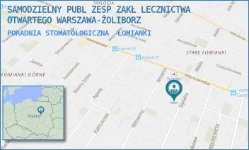 PORADNIA STOMATOLOGICZNA - SAMODZIELNY PUBL ZESP ZAKŁ LECZNICTWA OTWARTEGO WARSZAWA-ŻOLIBORZ - SZPITALNA 6,  ŁOMIANKI