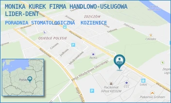 PORADNIA STOMATOLOGICZNA - MONIKA KUREK FIRMA HANDLOWO-USŁUGOWA LIDER-DENT - WARSZAWSKA 55,  KOZIENICE