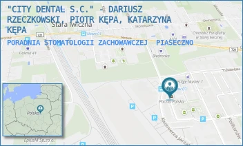 PORADNIA STOMATOLOGII ZACHOWAWCZEJ - CITY DENTAL SPÓŁKA Z OGRANICZONĄ ODPOWIEDZIALNOŚCIĄ - JARZĄBKA 22,  PIASECZNO