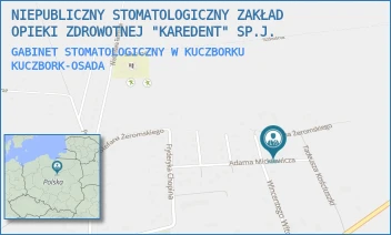 GABINET STOMATOLOGICZNY W KUCZBORKU - NIEPUBLICZNY STOMATOLOGICZNY ZAKŁAD OPIEKI ZDROWOTNEJ "KAREDENT" SP.J. - MICKIEWICZA 7/8/-,  KUCZBORK-OSADA