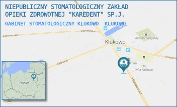 GABINET STOMATOLOGICZNY KLUKOWO - NIEPUBLICZNY STOMATOLOGICZNY ZAKŁAD OPIEKI ZDROWOTNEJ "KAREDENT" SP.J. - MAZOWIECKA 12,  KLUKOWO