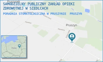 PORADNIA STOMATOLOGICZNA W PRUSZYNIE - SAMODZIELNY PUBLICZNY ZAKŁAD OPIEKI ZDROWOTNEJ W SIEDLCACH - DOLINA LIWCA 61/-,  PRUSZYN