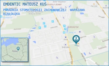 PORADNIA STOMATOLOGII ZACHOWAWCZEJ - EMDENTIC MATEUSZ KUŚ - MAGICZNA 20/1,  WARSZAWA BIAŁOŁĘKA
