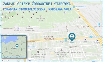 PORADNIA STOMATOLOGICZNA - ZAKŁAD OPIEKI ZDROWOTNEJ STARÓWKA - OBOZOWA 63/65,  WARSZAWA WOLA
