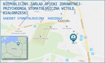 GABINET STOMATOLOGICZNY - NIEPUBLICZNY ZAKŁAD OPIEKI ZDROWOTNEJ - PRZYCHODNIA STOMATOLOGICZNA WITOLD BIAŁOBRZESKI W SPADKU - KOŚCIUSZKI 15,  KADZIDŁO
