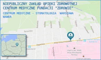 CENTRUM MEDYCZNE - STOMATOLOGIA - NIEPUBLICZNY ZAKŁAD OPIEKI ZDROWOTNEJ CENTRUM MEDYCZNE FUNDACJI "ZDROWIE" - AL.DZIECI POLSKICH 17,  WARSZAWA WAWER