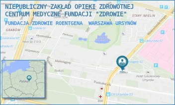 FUNDACJA ZDROWIE ROENTGENA - NIEPUBLICZNY ZAKŁAD OPIEKI ZDROWOTNEJ CENTRUM MEDYCZNE FUNDACJI "ZDROWIE" - ROENTGENA 23/2,  WARSZAWA URSYNÓW