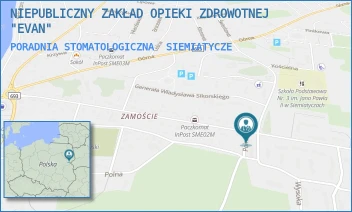 PORADNIA STOMATOLOGICZNA - NIEPUBLICZNY ZAKŁAD OPIEKI ZDROWOTNEJ "EVAN" - WYSOKA 60F,  SIEMIATYCZE