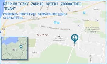 PORADNIA PROTETYKI STOMATOLOGICZNEJ - NIEPUBLICZNY ZAKŁAD OPIEKI ZDROWOTNEJ "EVAN" - WYSOKA 60F,  SIEMIATYCZE