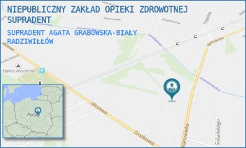 SUPRADENT AGATA GRABOWSKA-BIAŁY - NIEPUBLICZNY ZAKŁAD OPIEKI ZDROWOTNEJ SUPRADENT - WARSZAWSKA 15B,  RADZIWIŁŁÓW