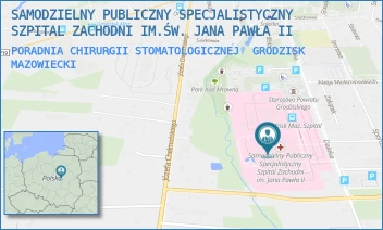 PORADNIA CHIRURGII STOMATOLOGICZNEJ - SAMODZIELNY PUBLICZNY SPECJALISTYCZNY SZPITAL ZACHODNI IM.ŚW. JANA PAWŁA II - DALEKA 11,  GRODZISK MAZOWIECKI