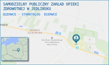 BIERWCE - STOMATOLOG - SAMODZIELNY PUBLICZNY ZAKŁAD OPIEKI ZDROWOTNEJ W JEDLIŃSKU - 48B,  BIERWCE