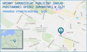PORADNIA STOMATOLOGICZNA - GMINNY SAMODZIELNY PUBLICZNY ZAKŁAD PODSTAWOWEJ OPIEKI ZDROWOTNEJ W IŁŻY - BODZENTYŃSKA 17,  IŁŻA
