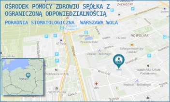 PORADNIA STOMATOLOGICZNA - OŚRODEK POMOCY ZDROWIU SPÓŁKA Z OGRANICZONĄ ODPOWIEDZIALNOŚCIĄ - JÓZEFA BELLOTTIEGO 1/10/11,  WARSZAWA WOLA