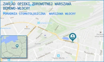 PORADNIA STOMATOLOGICZNA - ZAKŁAD OPIEKI ZDROWOTNEJ WARSZAWA BEMOWO-WŁOCHY - CEGIELNIANA 8,  WARSZAWA WŁOCHY