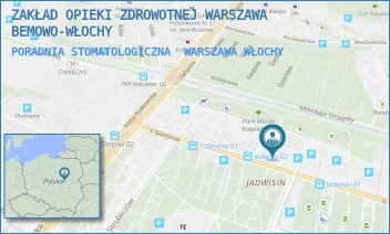 PORADNIA STOMATOLOGICZNA - ZAKŁAD OPIEKI ZDROWOTNEJ WARSZAWA BEMOWO-WŁOCHY - 1 SIERPNIA 36A,  WARSZAWA WŁOCHY
