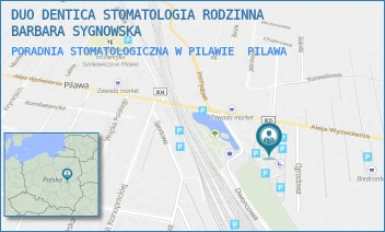 PORADNIA STOMATOLOGICZNA W PILAWIE - DUO DENTICA STOMATOLOGIA RODZINNA BARBARA SYGNOWSKA - DWORCOWA 3D/LU 5,  PILAWA