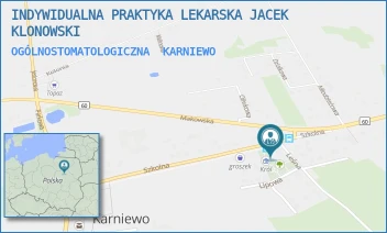 OGÓLNOSTOMATOLOGICZNA - INDYWIDUALNA PRAKTYKA LEKARSKA JACEK KLONOWSKI - SZKOLNA 16,  KARNIEWO