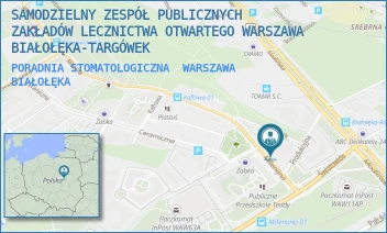 PORADNIA STOMATOLOGICZNA - SAMODZIELNY ZESPÓŁ PUBLICZNYCH ZAKŁADÓW LECZNICTWA OTWARTEGO WARSZAWA BIAŁOŁĘKA-TARGÓWEK - MILENIJNA 4,  WARSZAWA BIAŁOŁĘKA