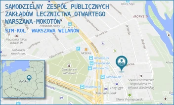 STM-KOL - SAMODZIELNY ZESPÓŁ PUBLICZNYCH ZAKŁADÓW LECZNICTWA OTWARTEGO WARSZAWA-MOKOTÓW - KOLEGIACKA 3,  WARSZAWA WILANÓW
