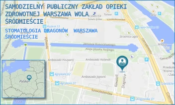 STOMATOLOGIA DRAGONÓW - SAMODZIELNY PUBLICZNY ZAKŁAD OPIEKI ZDROWOTNEJ WARSZAWA WOLA - ŚRÓDMIEŚCIE - DRAGONÓW 6A,  WARSZAWA ŚRÓDMIEŚCIE