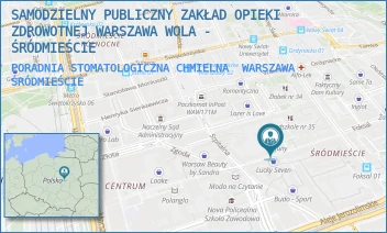 PORADNIA STOMATOLOGICZNA CHMIELNA - SAMODZIELNY PUBLICZNY ZAKŁAD OPIEKI ZDROWOTNEJ WARSZAWA WOLA - ŚRÓDMIEŚCIE - CHMIELNA 14,  WARSZAWA ŚRÓDMIEŚCIE