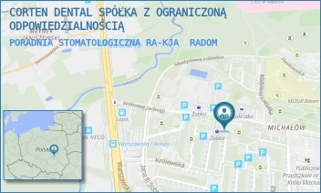 PORADNIA STOMATOLOGICZNA RA-KJA - CORTEN DENTAL SPÓŁKA Z OGRANICZONĄ ODPOWIEDZIALNOŚCIĄ - KRÓLOWEJ JADWIGI 21,  RADOM