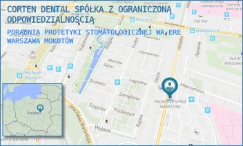PORADNIA PROTETYKI STOMATOLOGICZNEJ WA-ERE - CORTEN DENTAL SPÓŁKA Z OGRANICZONĄ ODPOWIEDZIALNOŚCIĄ - ETIUDY REWOLUCYJNEJ 48,  WARSZAWA MOKOTÓW