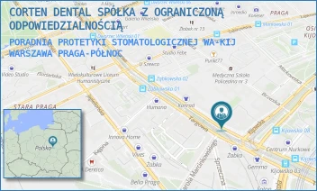 PORADNIA PROTETYKI STOMATOLOGICZNEJ WA-KIJ - CORTEN DENTAL SPÓŁKA Z OGRANICZONĄ ODPOWIEDZIALNOŚCIĄ - KIJOWSKA 1,  WARSZAWA PRAGA-PÓŁNOC