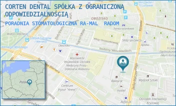 PORADNIA STOMATOLOGICZNA RA-MAL - CORTEN DENTAL SPÓŁKA Z OGRANICZONĄ ODPOWIEDZIALNOŚCIĄ - JACKA MALCZEWSKIEGO 29,  RADOM