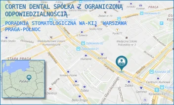 PORADNIA STOMATOLOGICZNA WA-KIJ - CORTEN DENTAL SPÓŁKA Z OGRANICZONĄ ODPOWIEDZIALNOŚCIĄ - KIJOWSKA 1,  WARSZAWA PRAGA-PÓŁNOC
