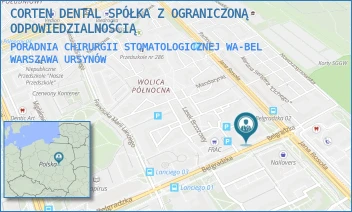 PORADNIA CHIRURGII STOMATOLOGICZNEJ WA-BEL - CORTEN DENTAL SPÓŁKA Z OGRANICZONĄ ODPOWIEDZIALNOŚCIĄ - BELGRADZKA 4/U10,  WARSZAWA URSYNÓW